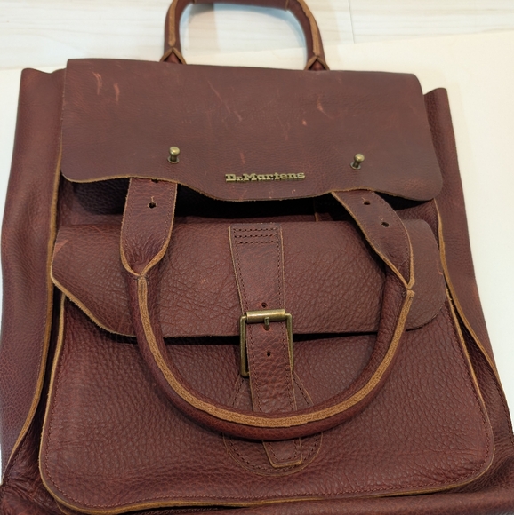 Dr. Martens Handbags - Dr. Martens Brown Leather BACKPACK
